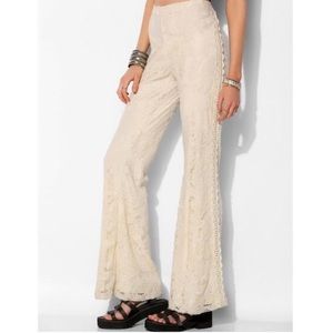uo staring at stars crochet bell bottoms